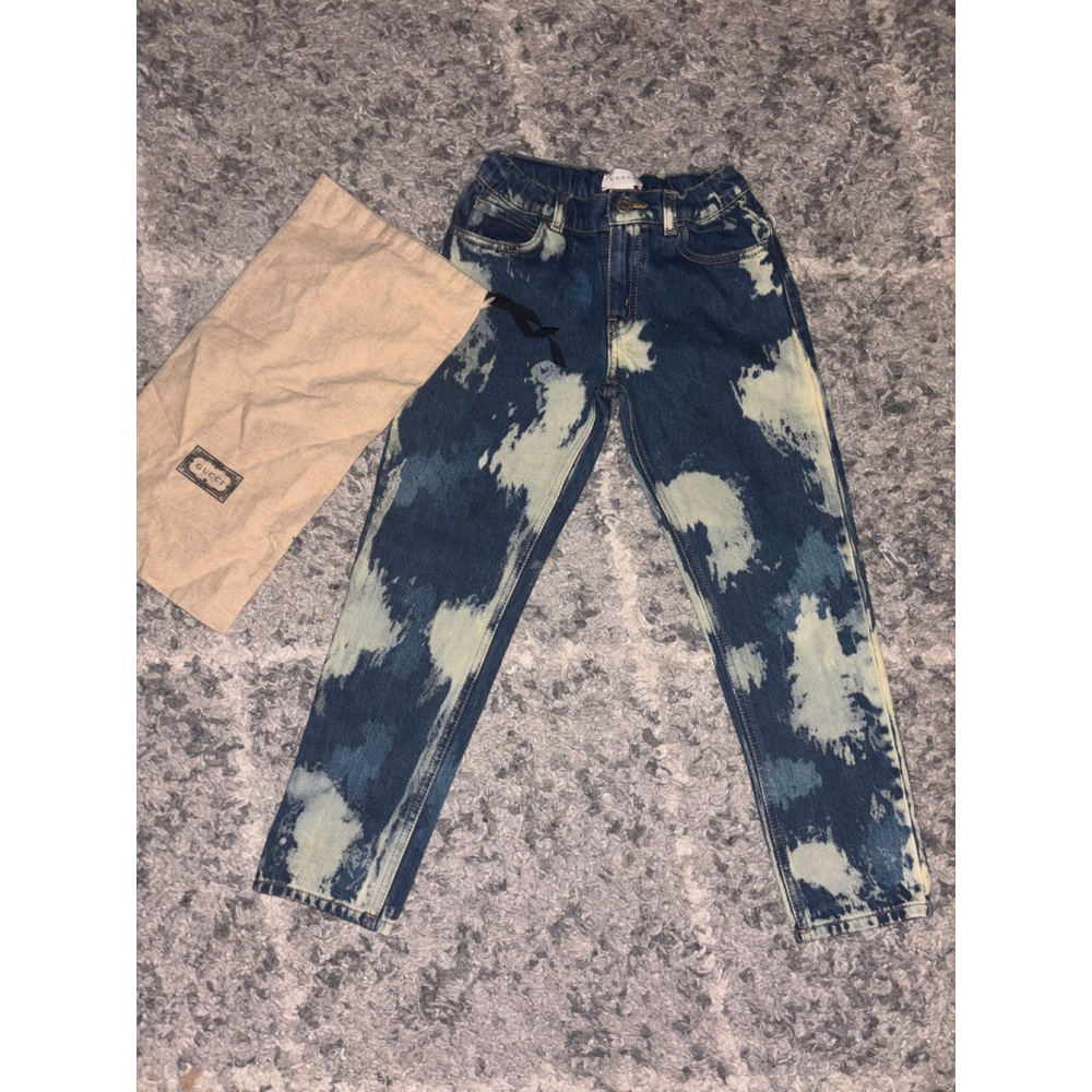 Gucci Kids Size 4 Jeans w/ Tie Dye Acid Wash NWOT - Picture 6 of 8